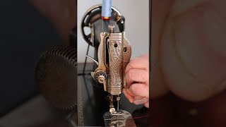 Threading a 1947 Singer model 15 sewing machine [upl. by Einrae]