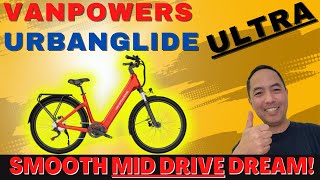 VANPOWERS URBANGLIDE ULTRA  Middrive Commuter Power Are you ready for a quotreal bike feelquot change [upl. by Ahsas613]