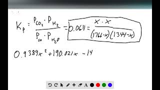 Consider the reaction A reaction mixture initially contains a CO partial pressure of 1344 torr and a [upl. by Mabel352]