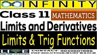 TrigonometriclimitsTrigonometric MethodLIMITS CLASSXIXII IN HINDICBSEISCSTATE BOARDS [upl. by Weissmann]