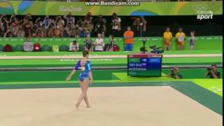 Aliya Mustafina RUS Fx AA Olympics Rio 2016 [upl. by Gretna]