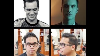 Brendon Urie  Mens Haircut Tutorial  TheSalonGuy [upl. by Jewett]