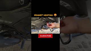 Hornet 20 heating 🤬 amirmajidaccident engine heating automobile motovlog view viralvideo [upl. by Atiuqahs]