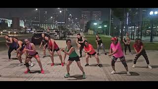 Zumba dance fitness lovers AUHADZDF by Coach Joyce [upl. by Ozkum306]