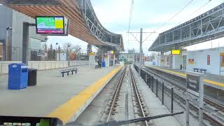 Calgary Transit CTrain Detours over the Bow River Bridge between Victoria Park and Erlton 022524 [upl. by Scrivenor]