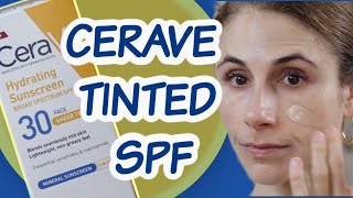 CERAVE TINTED MINERAL SUNSCREEN REVIEW DR DRAY [upl. by Murial493]