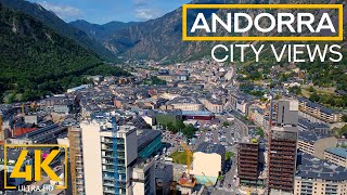 ANDORRA a Tiny Microstate in the Midst of Pyrenees Mountains  4K City Life Video  Drone Views [upl. by Susej766]