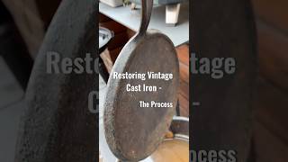 Amazing Cast Iron Griddle Restoration griswold vintage cooking [upl. by Iknarf]