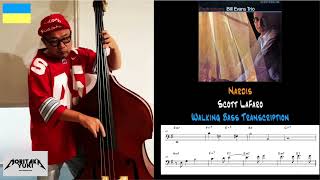 No78 Walking Bass Transcription  Nardis  Scott LaFaro [upl. by Ezalb238]