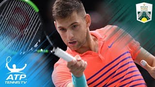 Krajinovic Shocks Isner Sock Closes in on London  Rolex Paris Masters 2017 Semifinal Highlights [upl. by Aneema]