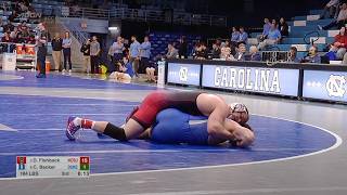 184lbs Dylan Fishback NC State vs Conor Becker Duke [upl. by Ssegrub908]