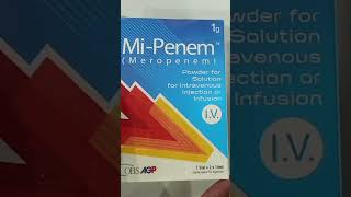 Mi Penem Injection 1g Uses Mi Penem 500mg Injection Meronem Injection Uses [upl. by Nrojb]