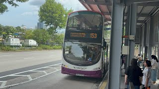 SBS Transit Volvo B9TL Wright Eclipse Gemini 2 Batch 3 SBS3737P on Service 153 at Bus Stop 40231 [upl. by Llerrom]