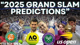 quot2025 Grand Slam Predictions Who Will Rule Tennisquot [upl. by Guyer]