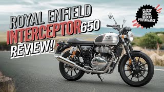 Royal Enfield Interceptor 650 Review  Classic Style Meets Modern Performance RoyalEnfield bike [upl. by Paehpos]