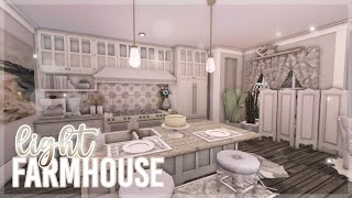 Bloxburg  Light TwoStory Spring Farmhouse  Roblox  House Build [upl. by Mayes]