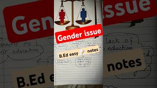 Gender issue  Gender issue in education  shorts bednotes teachersjourney [upl. by Akinot881]