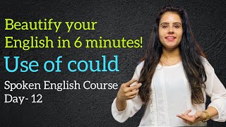 Use of Could with Examples  Modal Verb  Could in Hindi  English Speaking Course  Day 12 [upl. by Mcallister710]