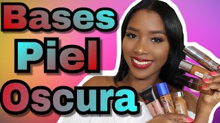 BASES DE MAQUILLAJE PARA PIEL OSCURA NEGRA MORENA  Mary Pulido [upl. by Tanitansy]