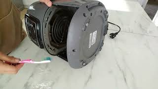 Airfryer Rezistans Temizliği  Karbonat ve Sirke ile Airfryer Temizliği Karaca airfryer cleaning [upl. by Atinob]