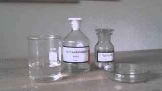 Chemie Experiment 49  Natrium und Schwefelsäure [upl. by Schou]