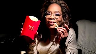 Oprah Celebrates End of ‘Color Purple’ Press Run With Fries [upl. by Settle938]