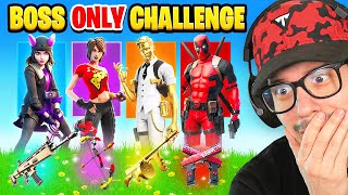 The RANDOM BOSS Challenge in Fortnite IMPOSSIBLE [upl. by Sorgalim818]