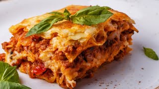 Recette facile de Lasagne viande hachée au four وصفة سهلة لزانيا باللحم المفروم في الفرن [upl. by Acinnej]