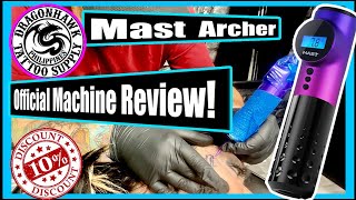 Dragonhawk Mast Archer Tattoo Machine Review [upl. by Karwan532]