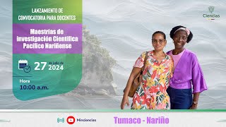 Lanzamiento convocatoria para docentes  Maestrías de investigación científica [upl. by Geoff271]