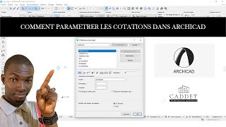 TUTO ARCHICAD  COMMENT PARAMETRER LES COTATIONS DANS ARCHICAD [upl. by Anehc]