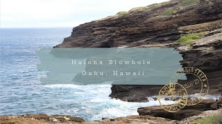 Halona Blowhole On The Island of Oahu Hawaii  Uncut With Sound  Must Visit In Hawaii [upl. by Daukas]