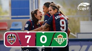 Resumen del Levante UD vs Real Betis Féminas  Jornada 21  Liga F [upl. by Beebe119]