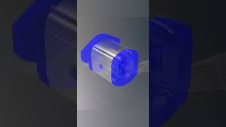 Hydraulic Pump Animation External Gear Pump Spur Gear Shorts [upl. by Trauner216]