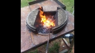 Build a Large Brake Drum Forge with Fire Pot [upl. by Skinner962]