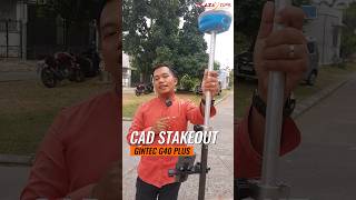 CAD STAKEOUT gintec g40 plus gnss cad survey stakeout gps gintec [upl. by Anej]