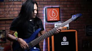 BASSLINE LAGULAGU MELAYU POPULAR Feat Wan Braka using Orange Terror Bass 500 Bass Guitar Amplifier [upl. by Cohl]