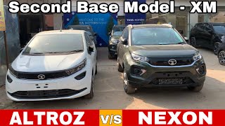 Tata Altroz vs tata Nexon  Tata Nexon Xm 2022  Tata Altroz Xm S 2022  Second Base Model [upl. by Giardap]