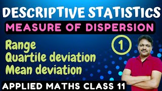 Measure of dispersion Ex 131  Lecture 1  Descriptive Statistics Ch 13  mean deviation class 11 [upl. by Luanni]