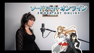 Sword Art Online  Crossing Field  Lyrics  ソードアート・オンライン Opening 1  Cover by MeanCatTV [upl. by Enileve]