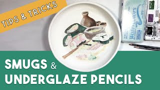 Decorating Ceramics SMUGs amp UNDERGLAZE PENCILS [upl. by Galanti]