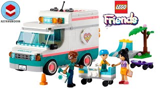 LEGO Friends 42613 Heartlake City Hospital Ambulance Speed Build Review [upl. by Enyahc918]