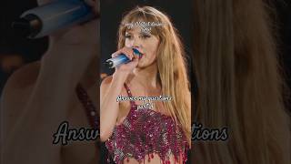 Answer my questions part 43rdlast answer my ques taylorswift swiftie questionanswer music [upl. by Etolas931]