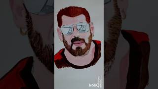 Salman khan drawing art painting shorts [upl. by Annabell]