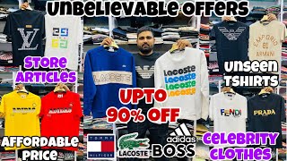 Unbelievable Offers 🔥 Upto 90 Off  TshirtsPoloneckSweatshirts Branded Clothes in Mumbai [upl. by Rolan]