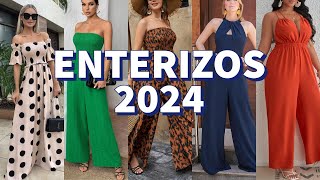 ENTERIZOS 2024  MODA PRIMAVERA VERANO 2024ðŸmoda mujer elegante [upl. by Harwilll]