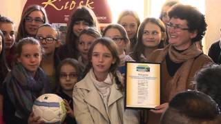 Auszeichnung des Gymnasiums Seligenthal als quotFairtradeschoolquot [upl. by Koball]