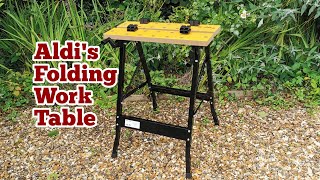 Aldis Folding Work Table Unboxing Assembly Use [upl. by Arihaj]