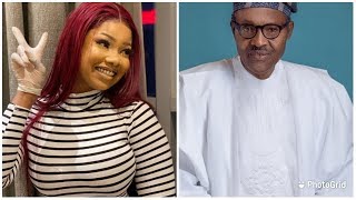 Simply Tacha Message To Buhari Buhari Live Broadcast [upl. by Urbannal119]