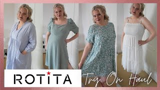 ROTITA SUMMER DRESSES TRY ON HAUL amp Review Size 14 MAY 2023  Clare Walch [upl. by Ramin698]